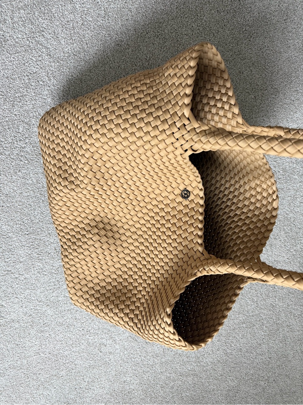 CALIA by Carrie Underwood Woven Tote Bag in Tan - Picture 3 of 6